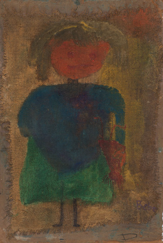 Mädchen mit Puppe