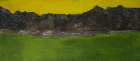 Archaische Landschaft, Ansicht unter Tageslicht